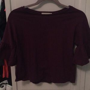 No comment maroon/dark red shirt